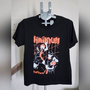 Haikyuu!! Black Anime Volleyball Graphic Tee